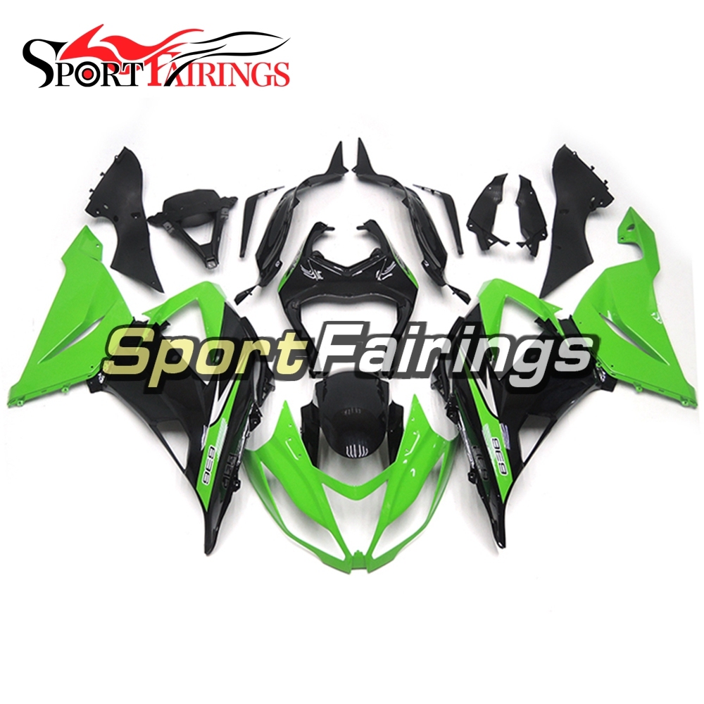 Fairing Kit Fit For Kawasaki ZX6R 2013 - 2017 - Green Black