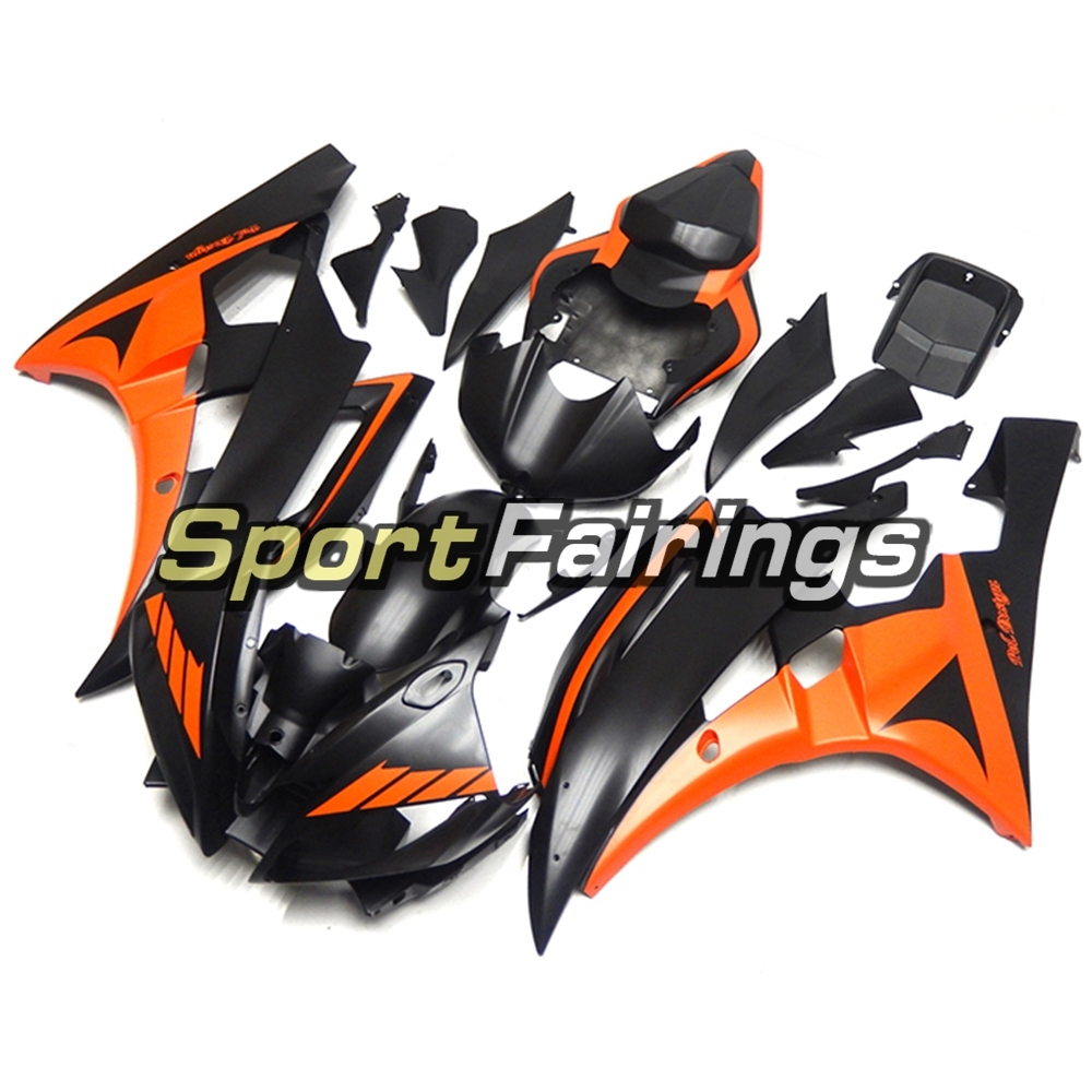 Fairing Kit Fit For Yamaha YZF R6 2006 2007 - Orange Black
