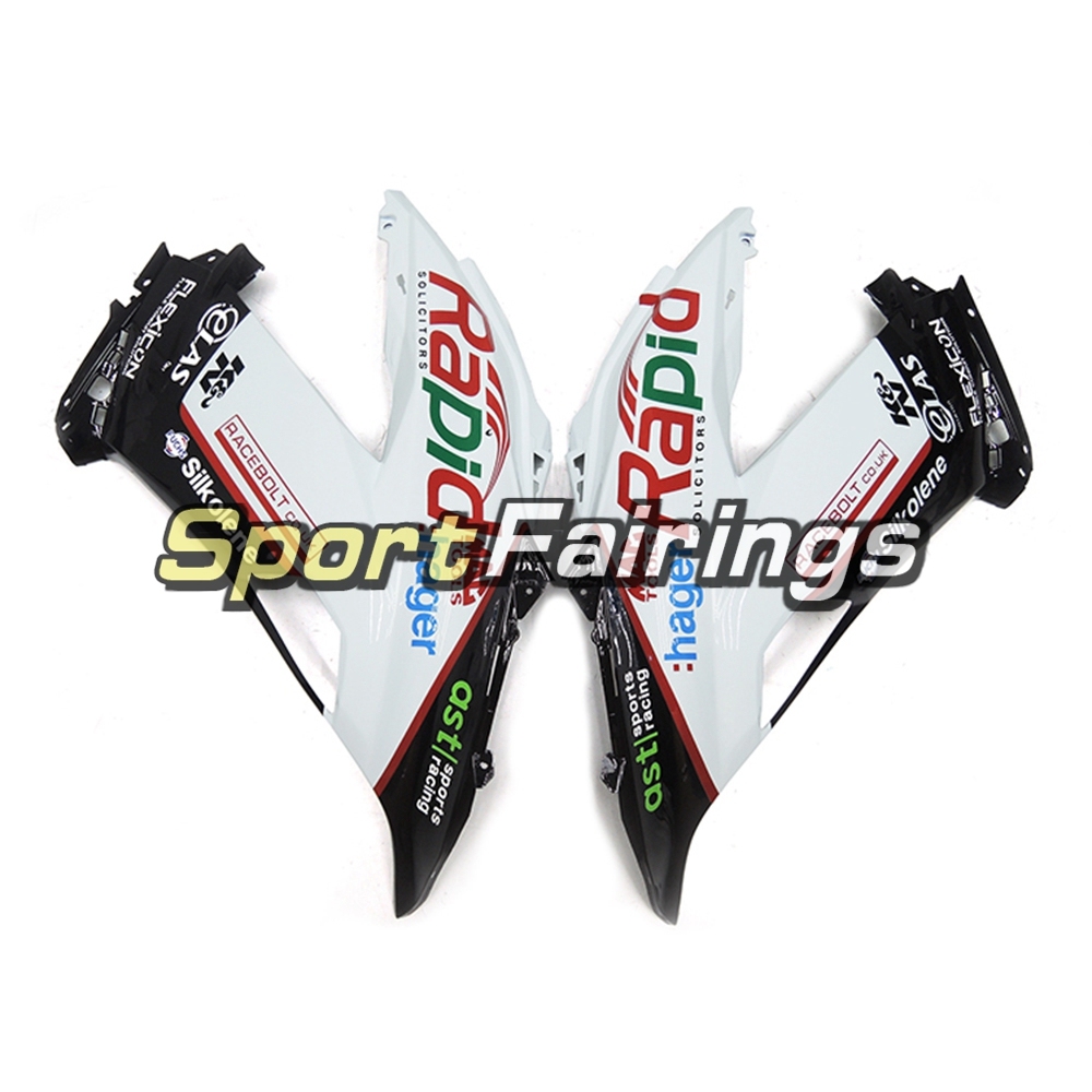 Fairing Kit Fit For Kawasaki ZX6R 2013 - 2017 - Rapid White Black