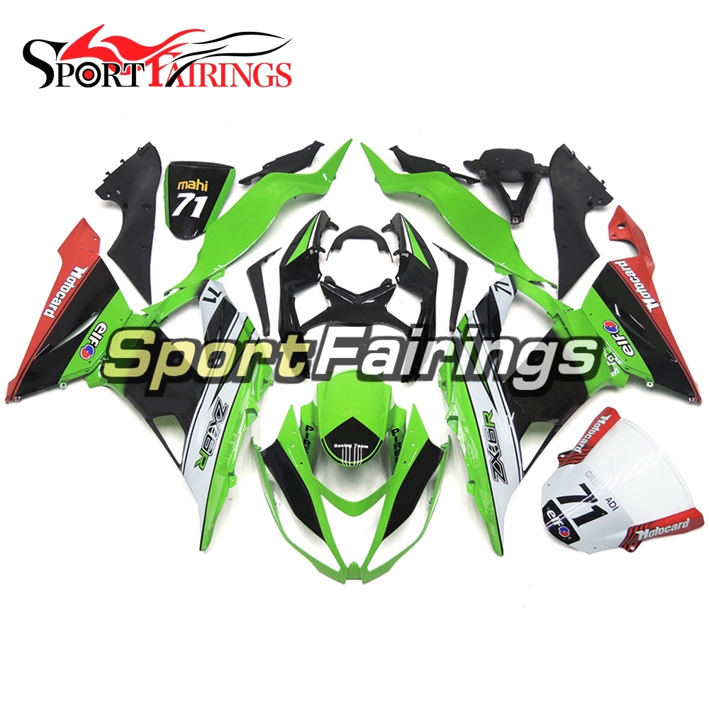 Fairing Kit Fit For Kawasaki ZX6R 2013 - 2017 - Green Red Black