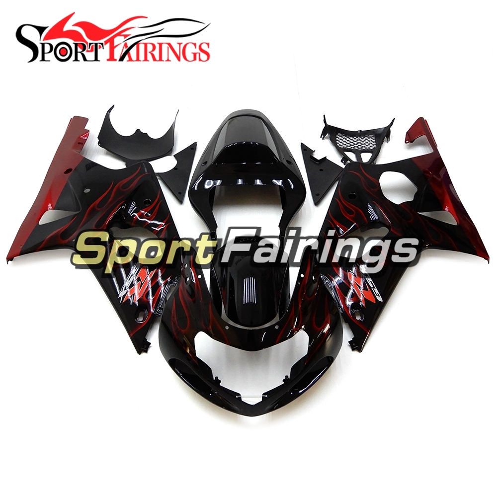 Fairing Kit Fit For Suzuki GSXR1000 K1/K2 2000 - 2002 - Black Red