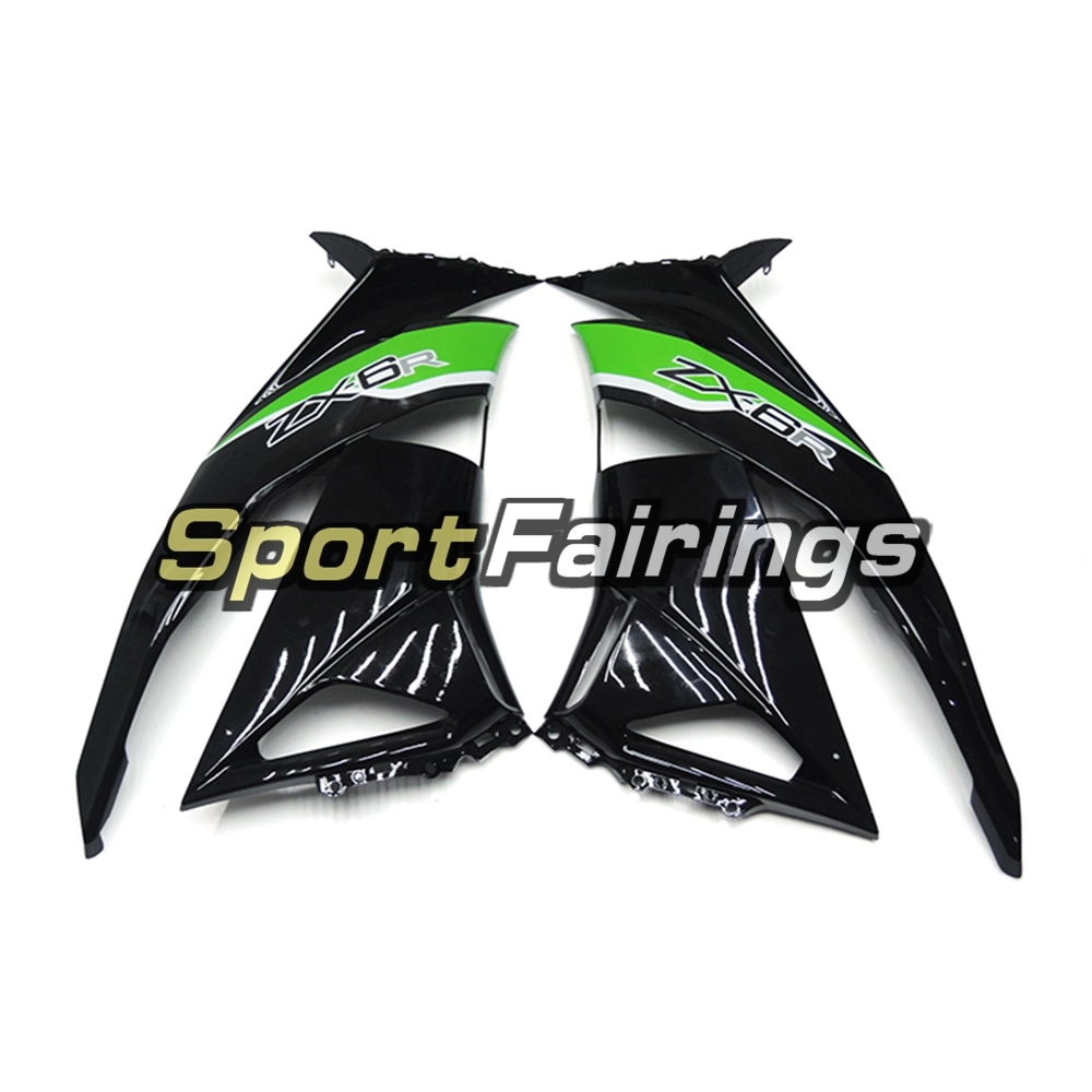 Fairing Kit Fit For Kawasaki ZX6R 2009 - 2010 - Green Black
