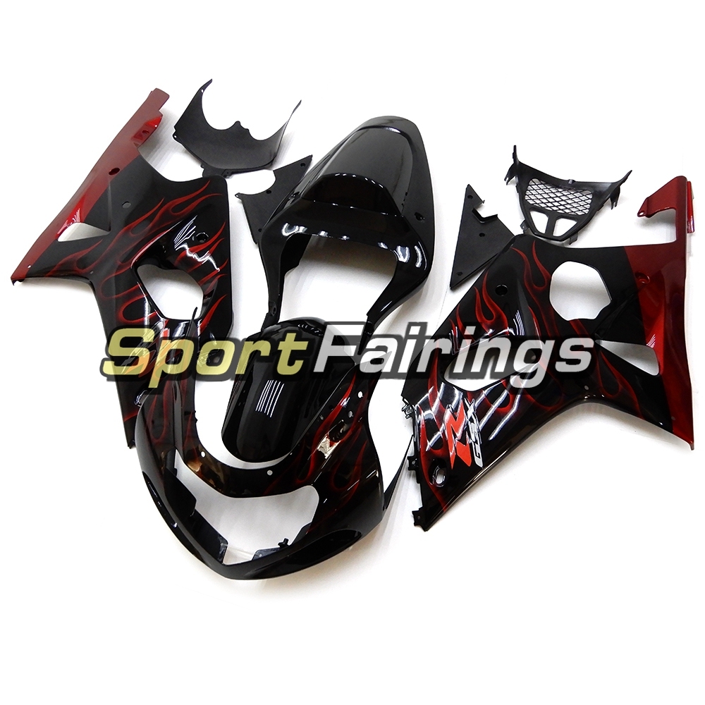 Fairing Kit Fit For Suzuki GSXR1000 K1/K2 2000 - 2002 - Black Red
