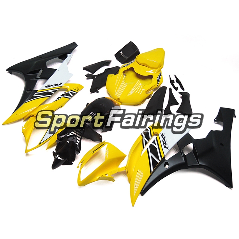 Fairing Kit Fit For Yamaha YZF R6 2006 2007 - Yellow White