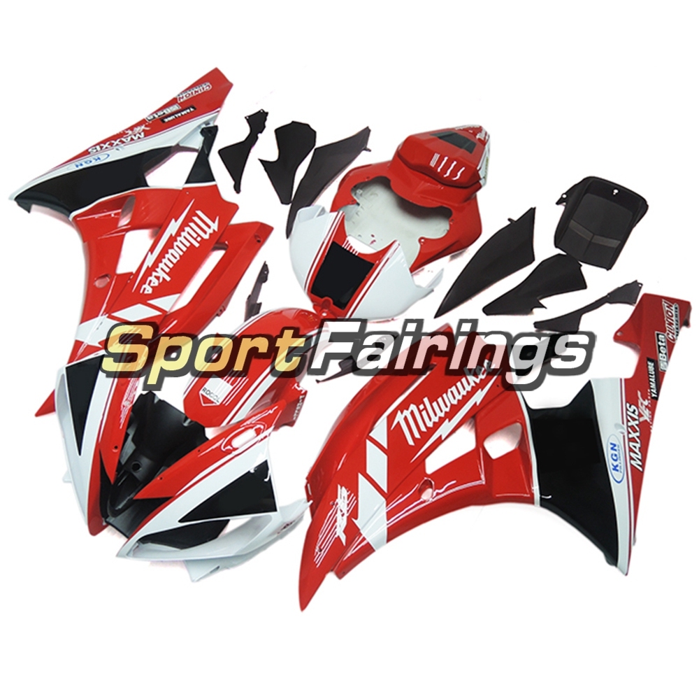 Fairing Kit Fit For Yamaha YZF R6 2006 2007 - Red White