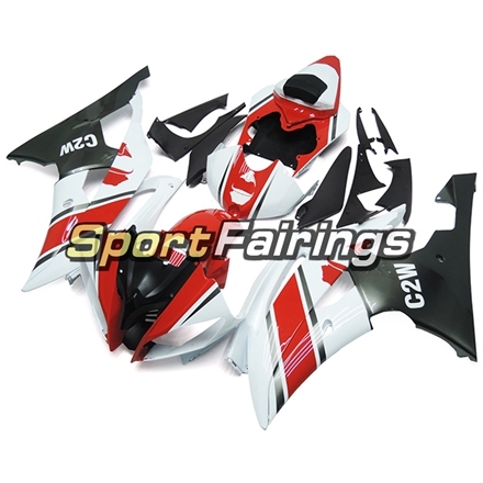 Fairing Kit Fit For Yamaha YZF R6 2008 - 2016 - White Red