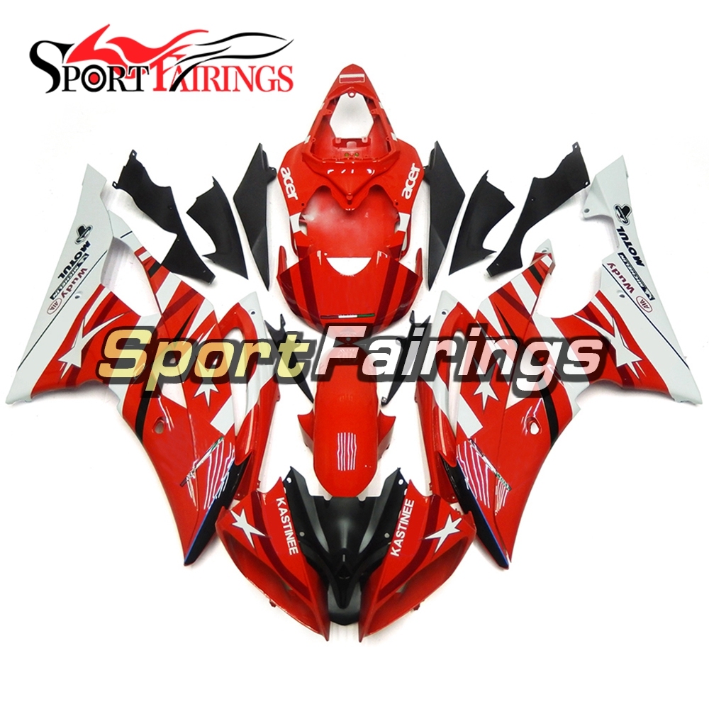 Fairing Kit Fit For Yamaha YZF R6 2008 - 2016 - Red White