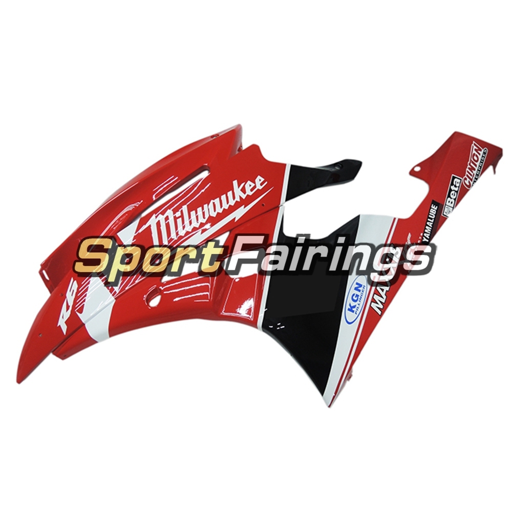 Fairing Kit Fit For Yamaha YZF R6 2006 2007 - Red White