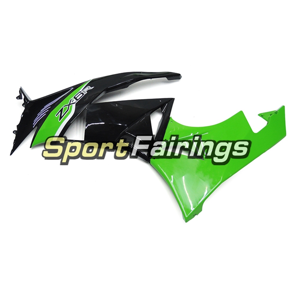 Fairing Kit Fit For Kawasaki ZX6R 2009 - 2010 - Green Black