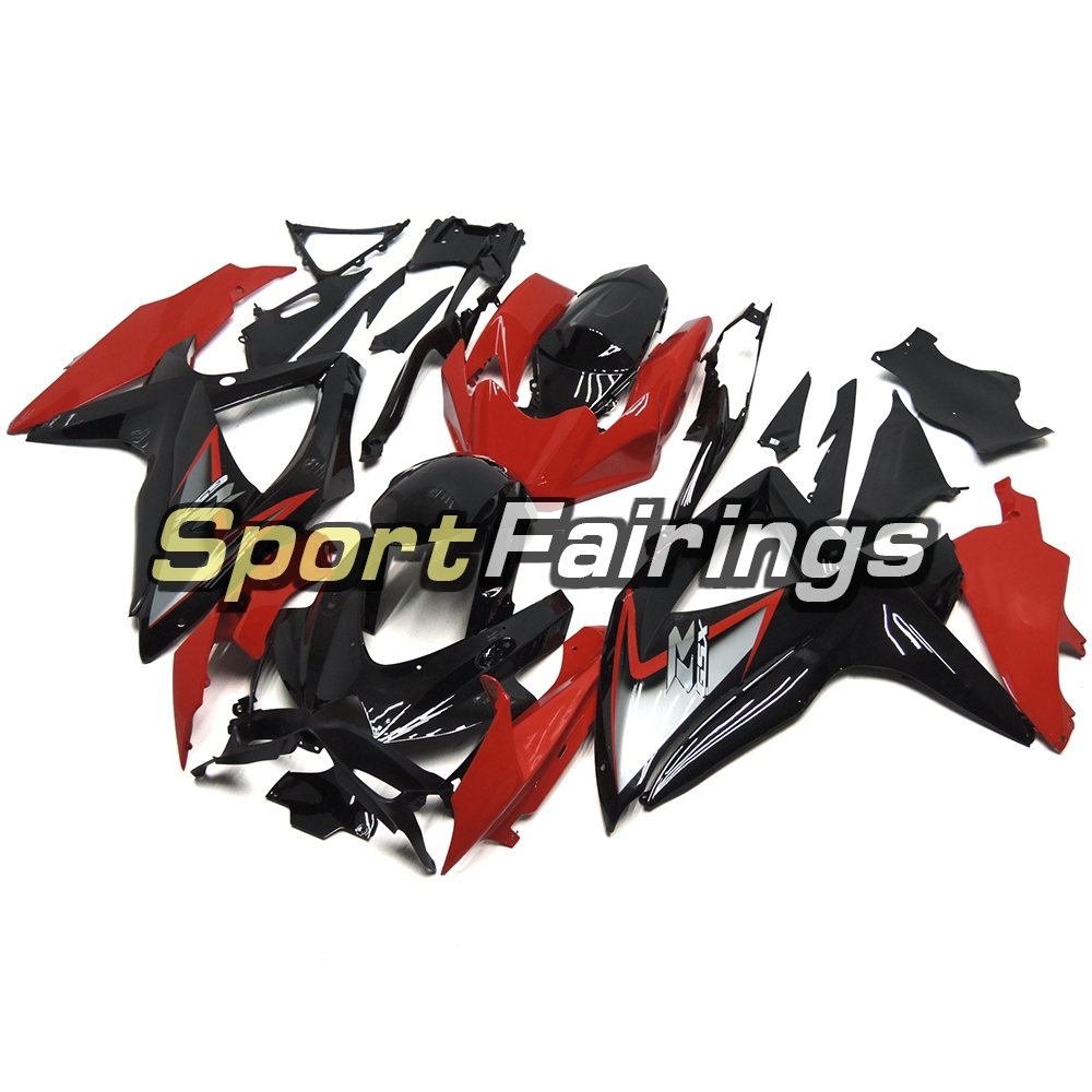 Fairing Kit Fit For Suzuki GSXR600 750 2008 - 2010 - Red Black