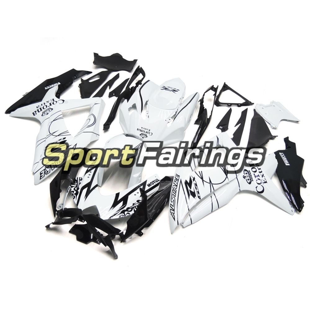 Fairing Kit Fit For Suzuki GSXR600 750 2008 - 2010 - White Black