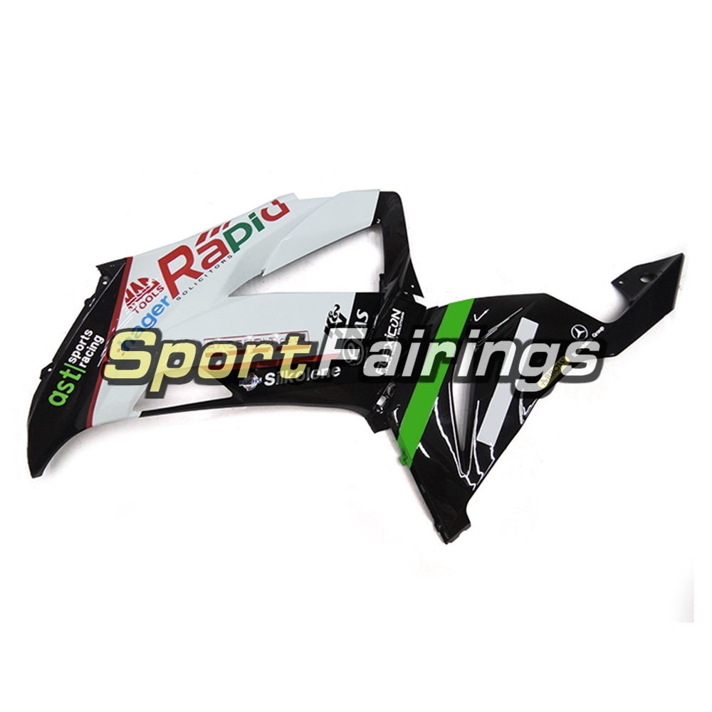 Fairing Kit Fit For Kawasaki ZX6R 2013 - 2017 - Rapid White Black