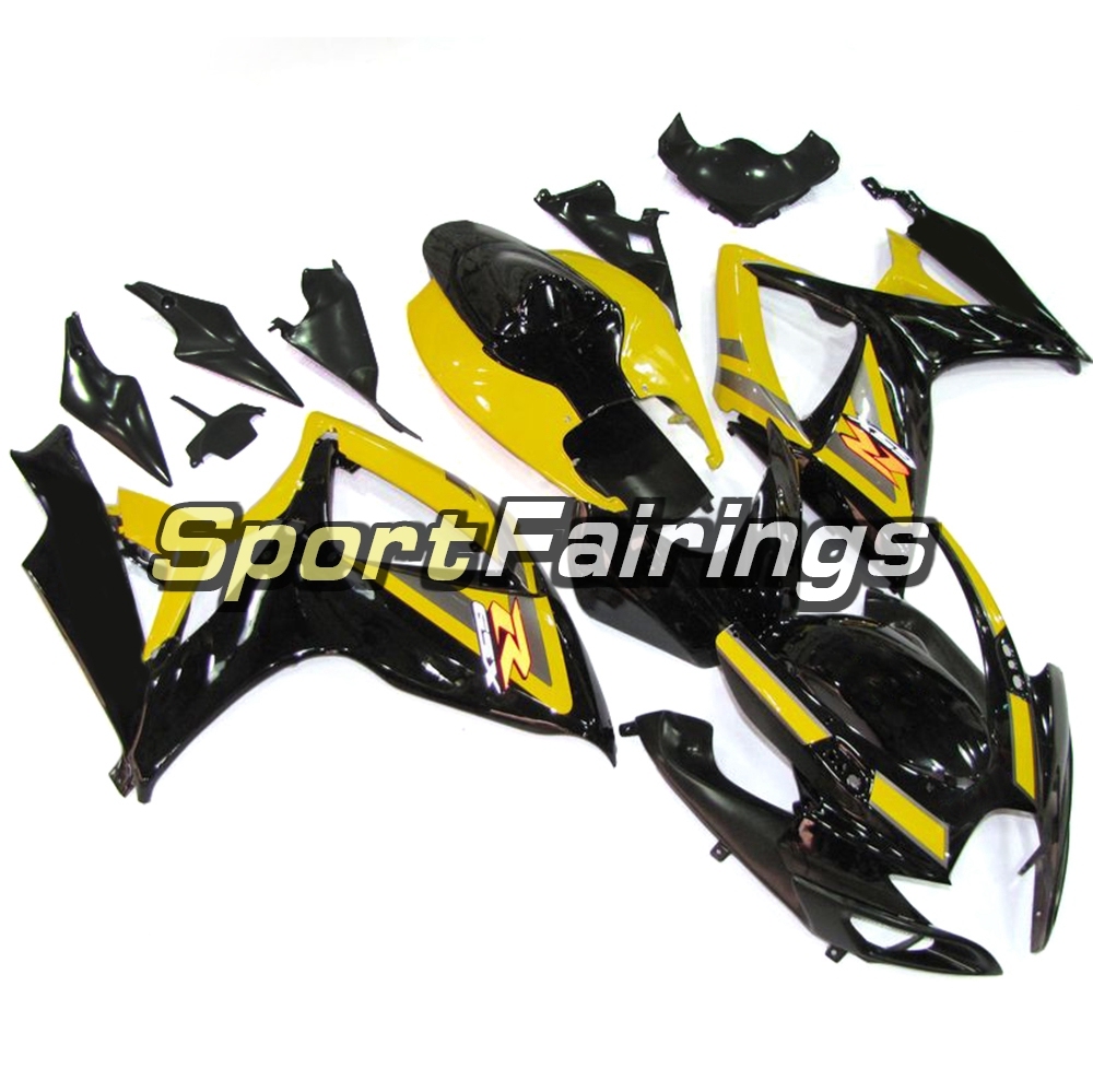 Fairing Kit Fit For Suzuki GSXR600 750 2006 - 2007 - Yellow Black
