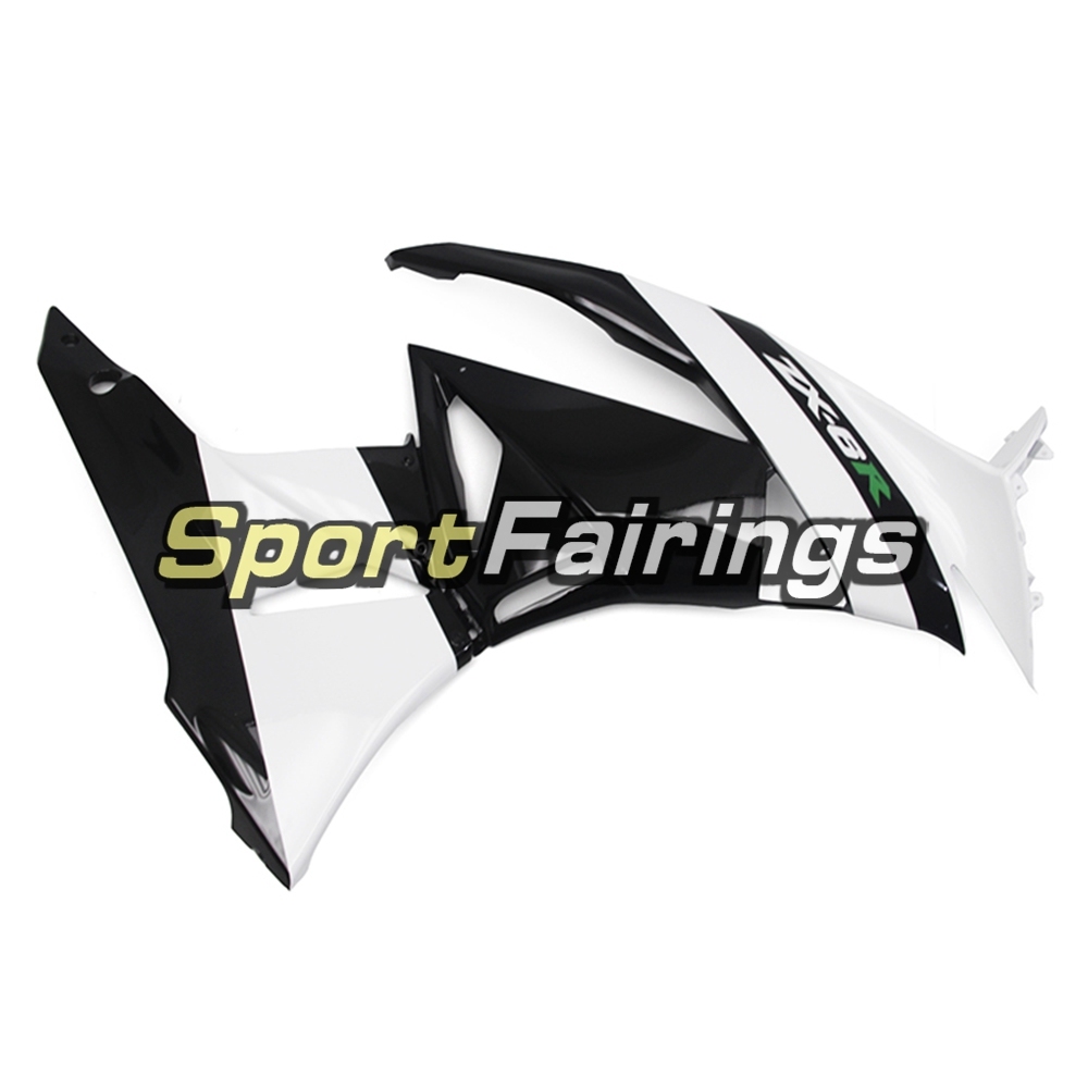 Fairing Kit Fit For Kawasaki ZX6R 2009 - 2010 - White Black