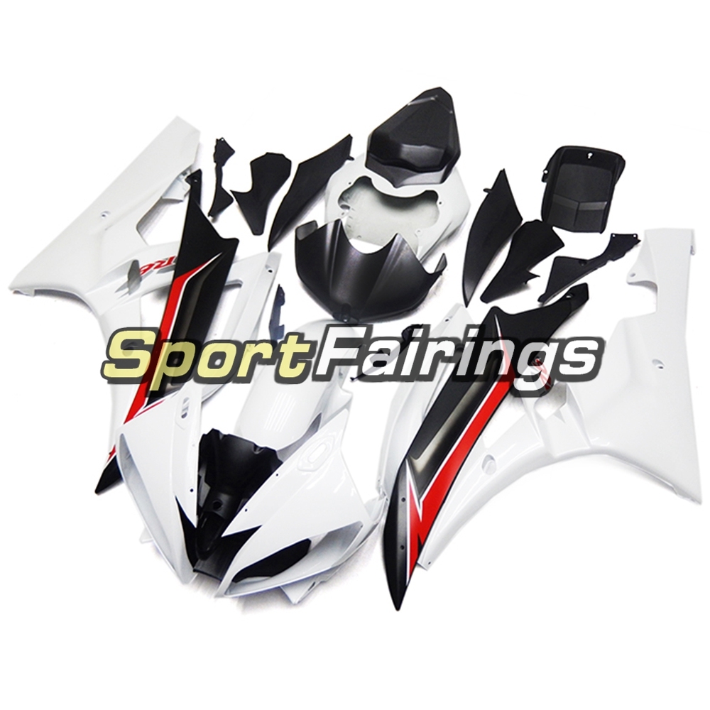 Fairing Kit Fit For Yamaha YZF R6 2006 2007 - White Black