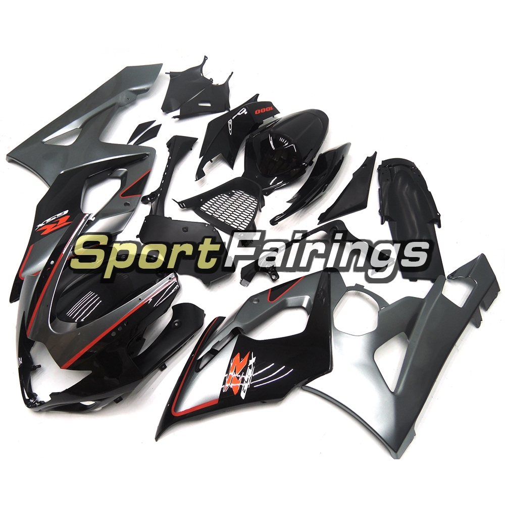 Fairing Kit Fit For Suzuki GSXR1000 K5 2005 - 2006 - Black Grey