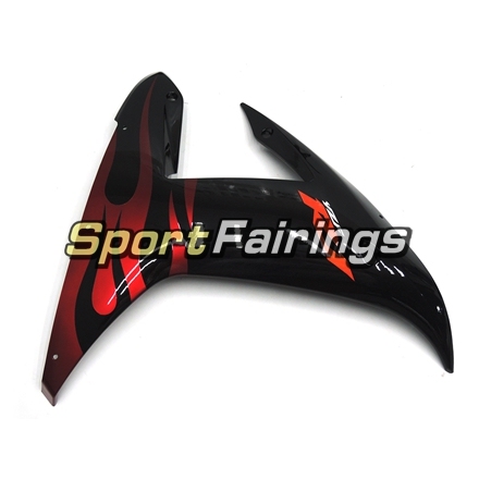 Fairing Kit Fit For Yamaha YZF R1 2002 2003 - Black Red Flames