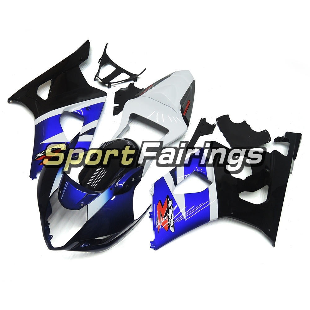 Fairing Kit Fit For Suzuki GSXR1000 K3 2003 - 2004 - Dark Blue White