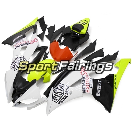 Fairing Kit Fit For Yamaha YZF R6 2008 - 2016 - White Yellow