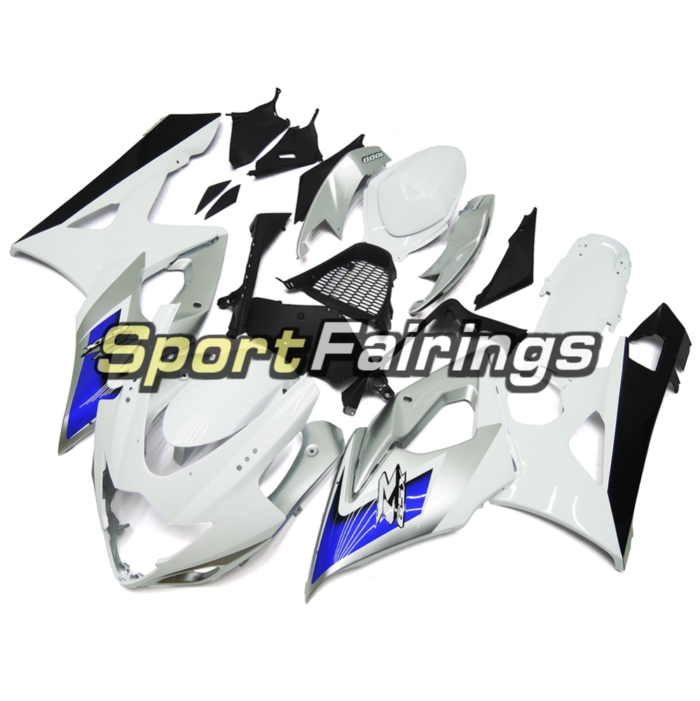 Fairing Kit Fit For Suzuki GSXR1000 K5 2005 - 2006 - White Silver