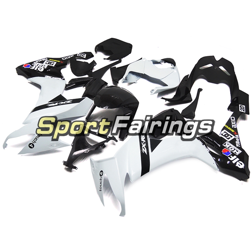 Fairing Kit Fit For Kawasaki ZX10R 2008 - 2010 -Elf White Black