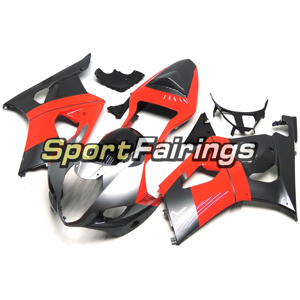 Fairing Kit Fit For Suzuki GSXR1000 K3 2003 - 2004 - Red Silver