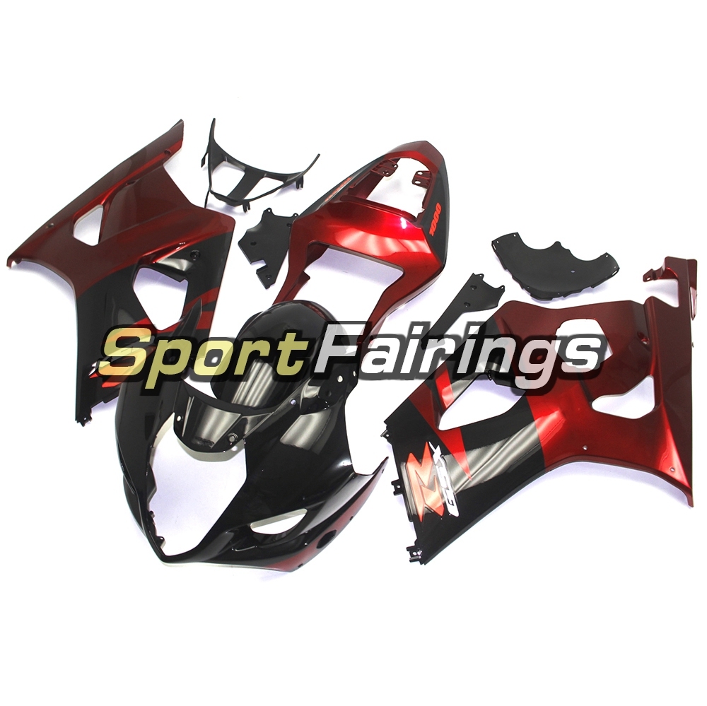 Fairing Kit Fit For Suzuki GSXR1000 K3 2003 - 2004 - Red Black