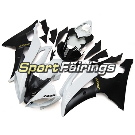 Fairing Kit Fit For Yamaha YZF R6 2008 - 2016 - White Black