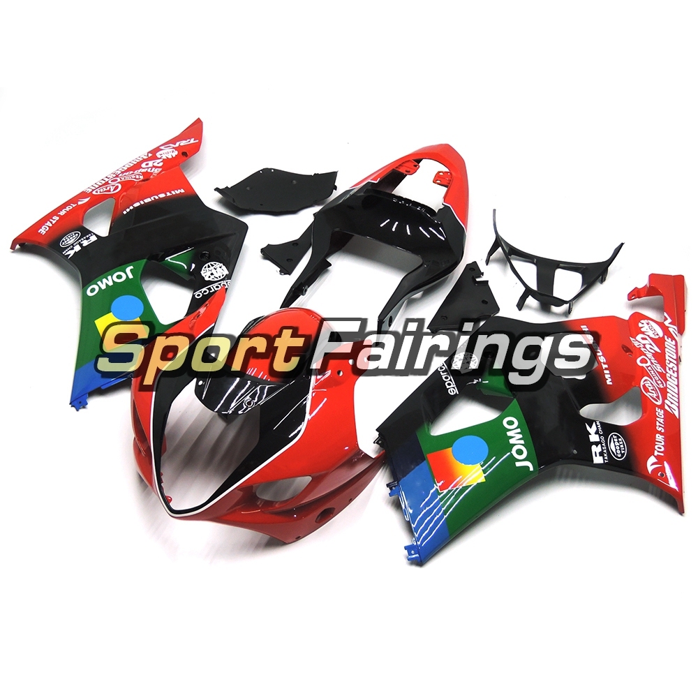 Fairing Kit Fit For Suzuki GSXR1000 K3 2003 - 2004 - Red Green
