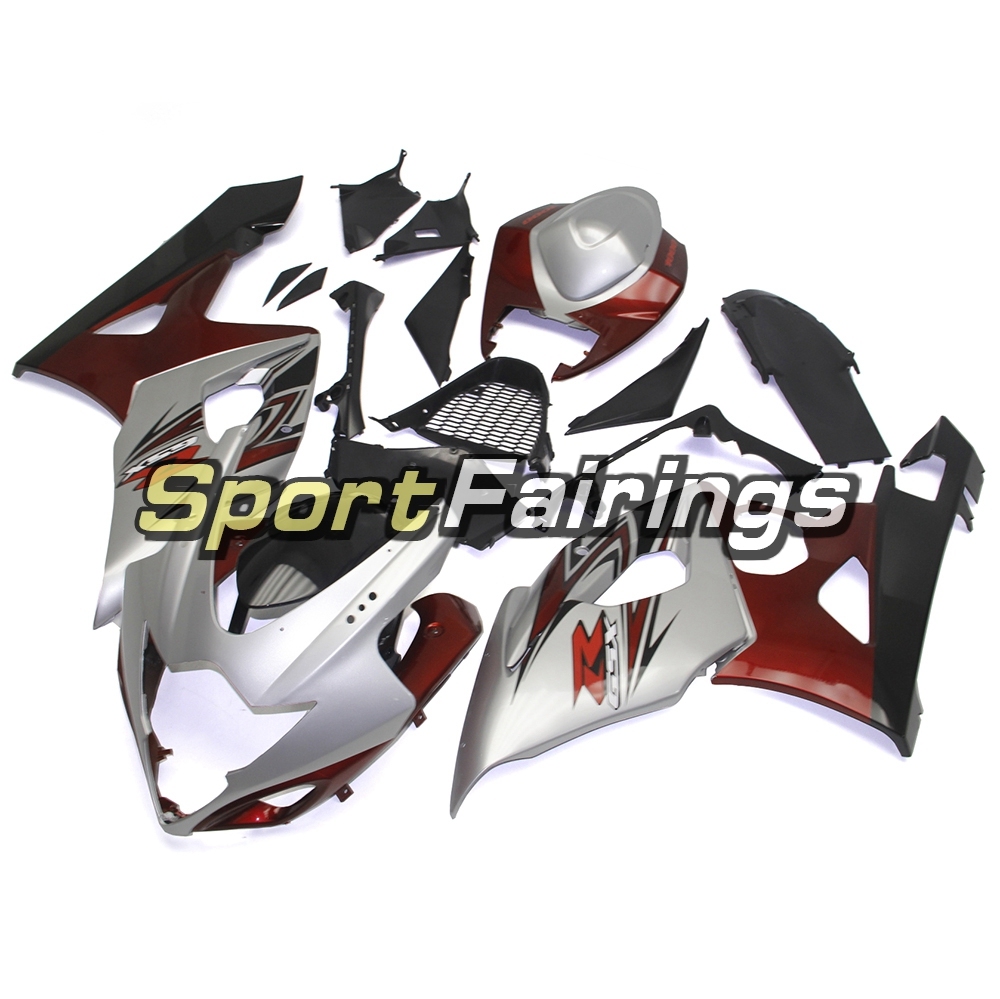 Fairing Kit Fit For Suzuki GSXR1000 K5 2005 - 2006 - Grey Red