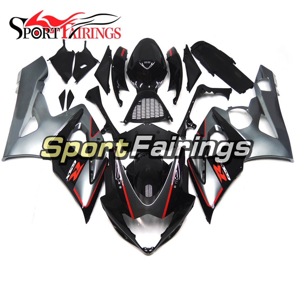 Fairing Kit Fit For Suzuki GSXR1000 K5 2005 - 2006 - Black Grey
