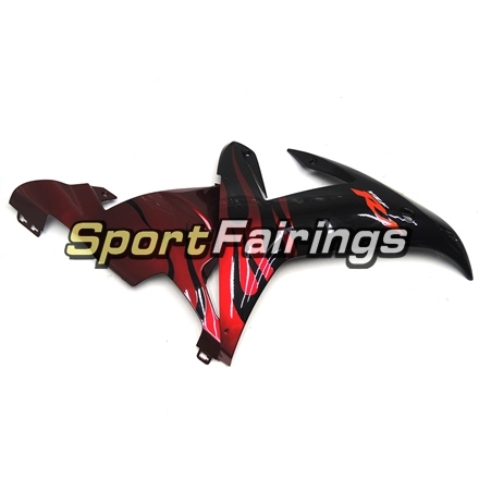 Fairing Kit Fit For Yamaha YZF R1 2002 2003 - Black Red Flames