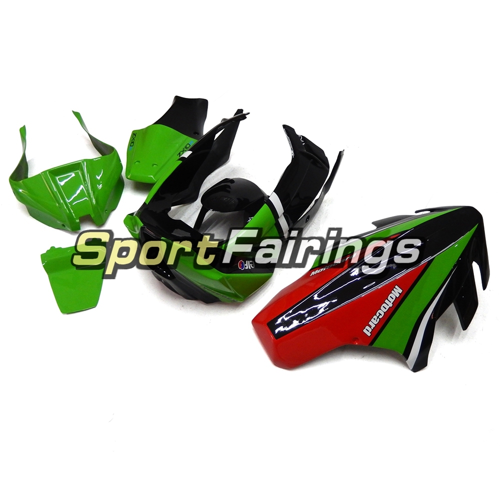 Fiberglass Racing Fairing Kit Fit For Kawasaki ZX10R 2011 - 2015 -Green Red