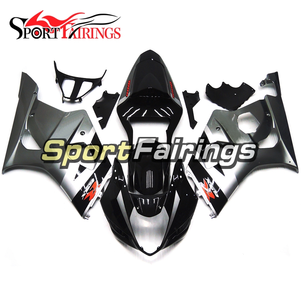 Fairing Kit Fit For Suzuki GSXR1000 K3 2003 - 2004 - Black Grey