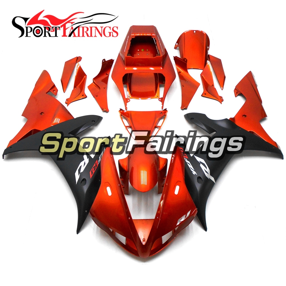 Fairing Kit Fit For Yamaha YZF R1 2002 2003 - Orange Black