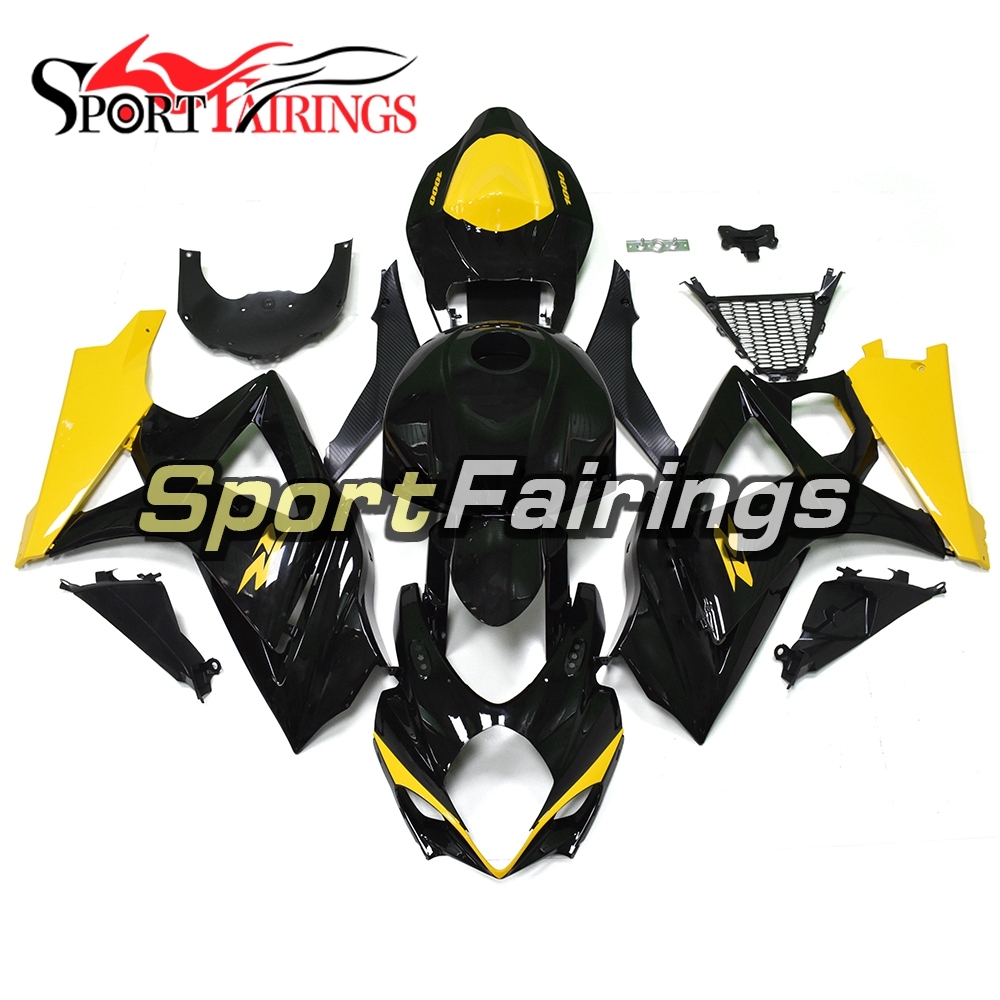 Fairing Kit Fit For Suzuki GSXR1000 K7 2007 - 2008 - Black Yellow