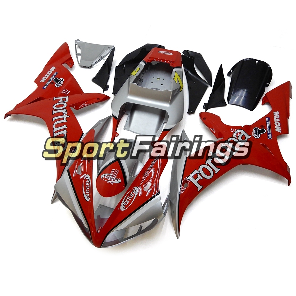 Fairing Kit Fit For Yamaha YZF R1 2002 2003 - Silver Red