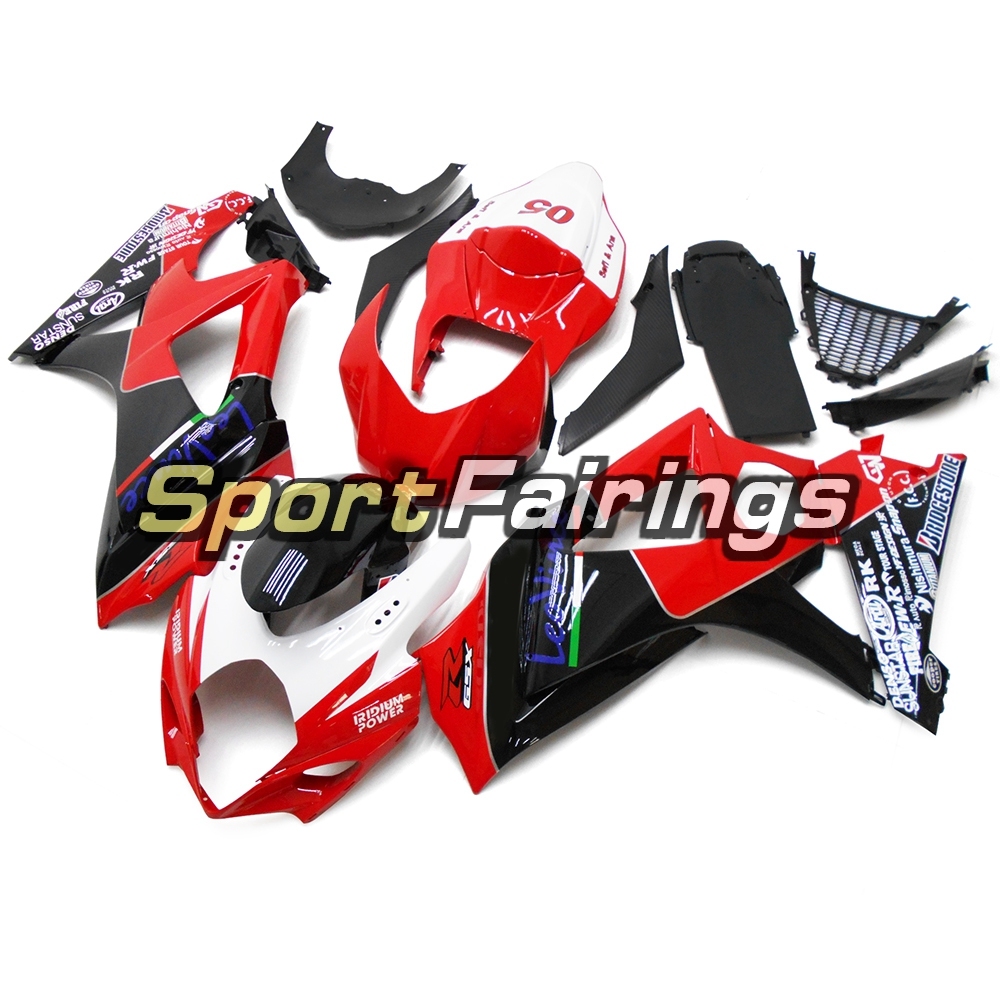 Fairing Kit Fit For Suzuki GSXR1000 K7 2007 - 2008 - Black Red