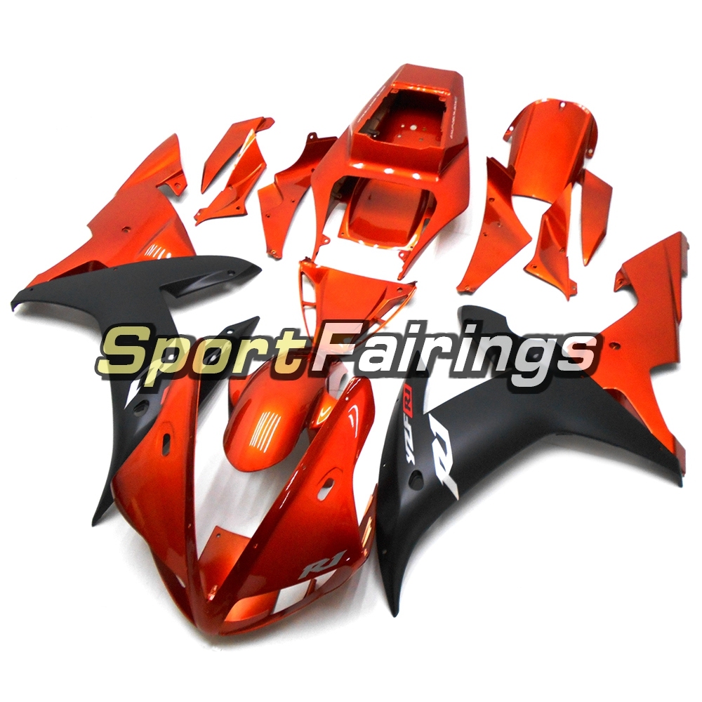 Fairing Kit Fit For Yamaha YZF R1 2002 2003 - Orange Black