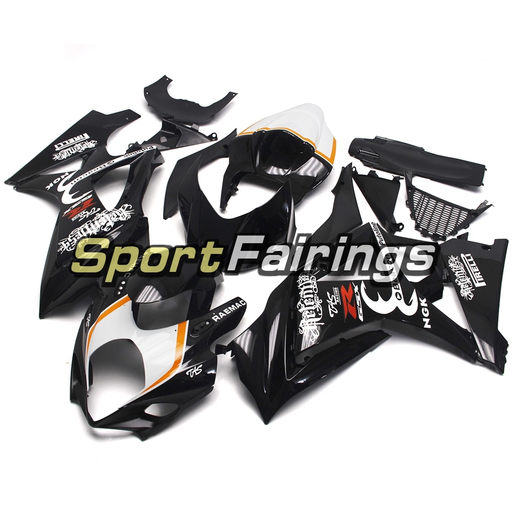 Fairing Kit Fit For Suzuki GSXR1000 K7 2007 - 2008 - Black White
