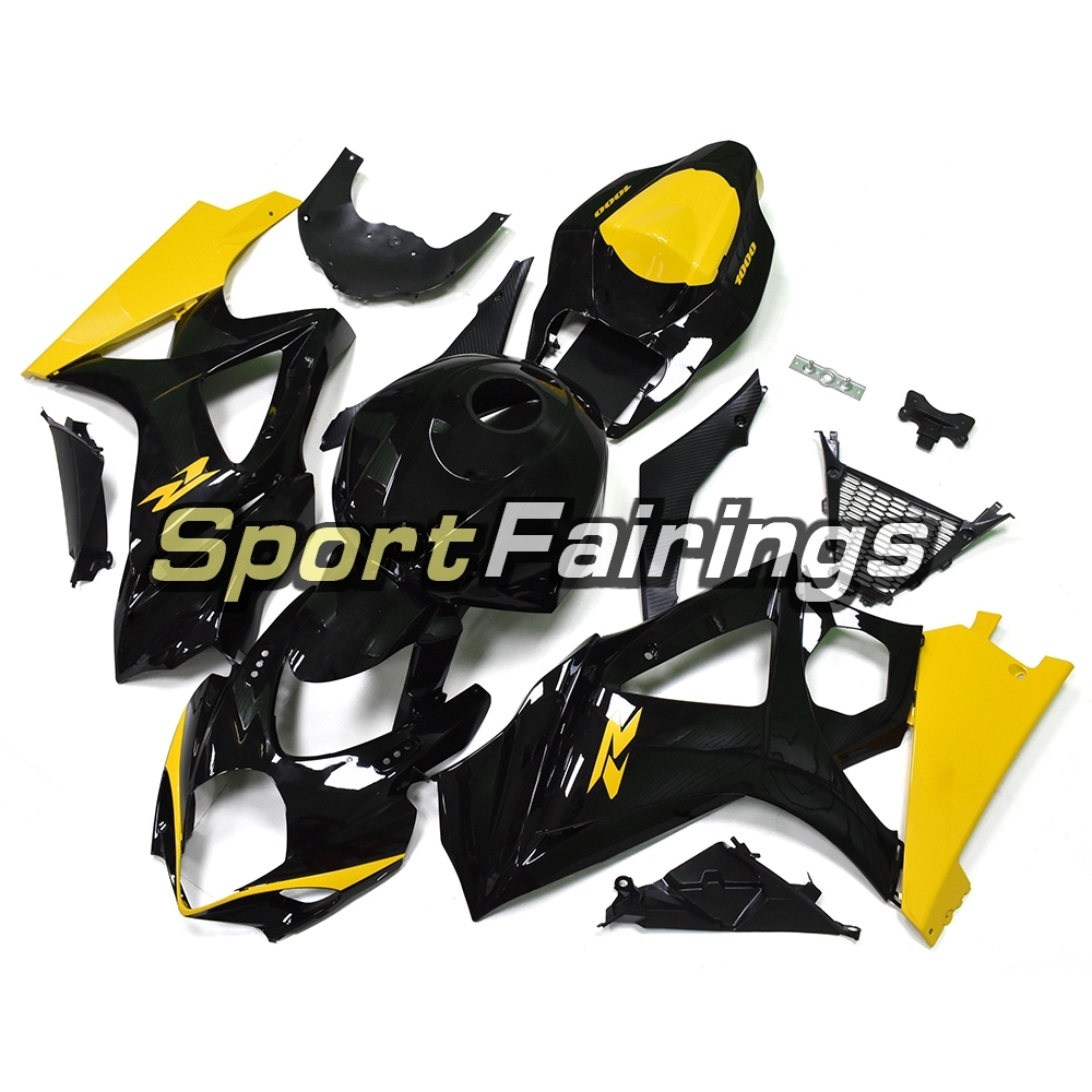 Fairing Kit Fit For Suzuki GSXR1000 K7 2007 - 2008 - Black Yellow
