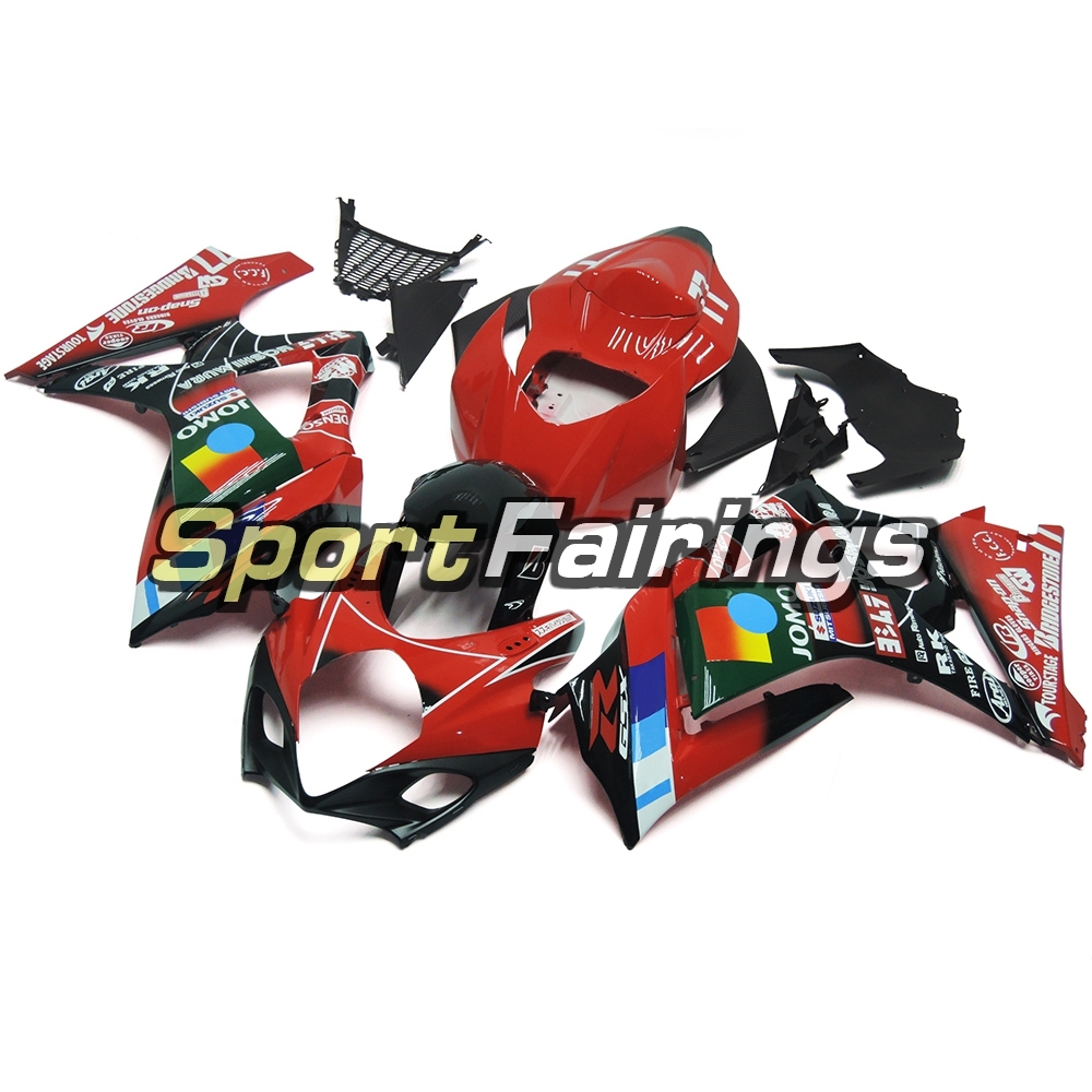 Fairing Kit Fit For Suzuki GSXR1000 K7 2007 - 2008 - Gloss Red Black