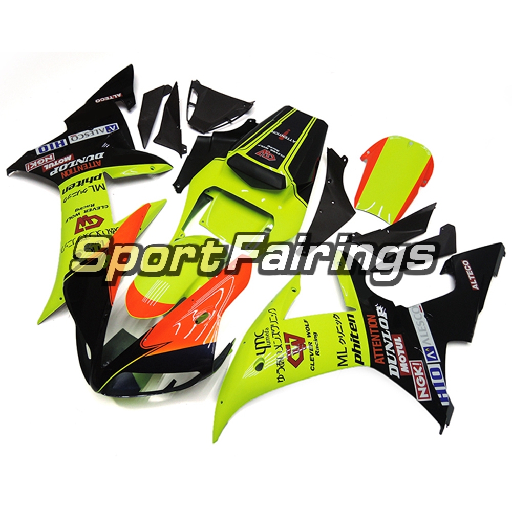 Fairing Kit Fit For Yamaha YZF R1 2002 2003 - Green Black