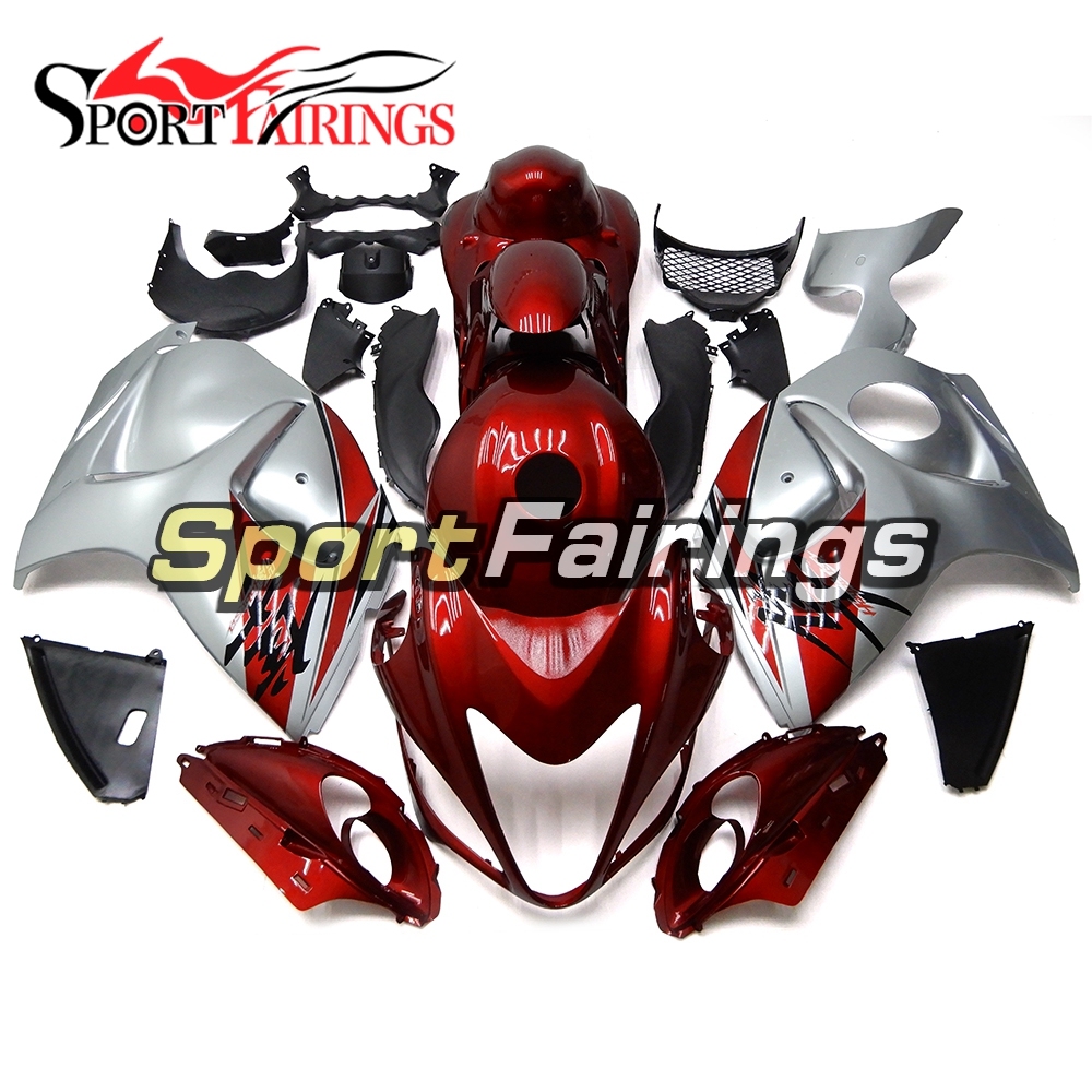 Fairing Kit Fit For Suzuki GSXR1300 Hayabusa 2008 - 2016 - Red Silver