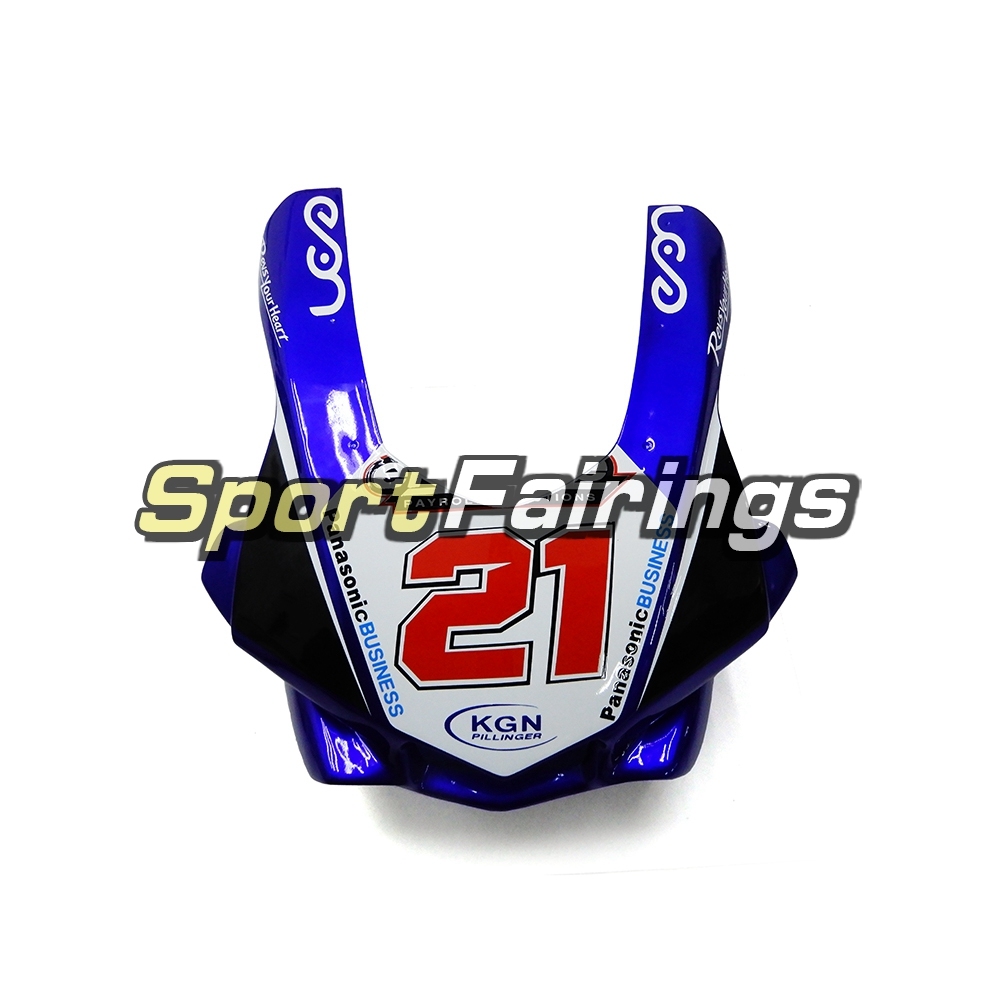Fiberglass Racing Fairing Kit Fit For Yamaha YZF R1 2015 2016 -  Blue White