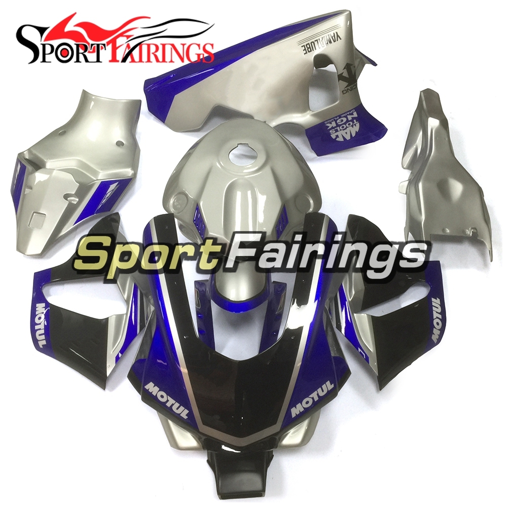 Fiberglass Racing Fairing Kit Fit For Yamaha YZF R1 2015 2016 - Silver Blue