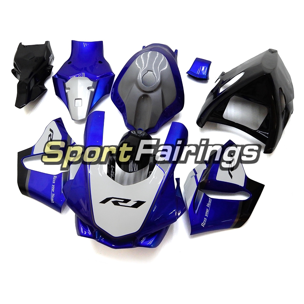 Fiberglass Racing Fairing Kit Fit For Yamaha YZF R1 2015 2016 - Blue Grey
