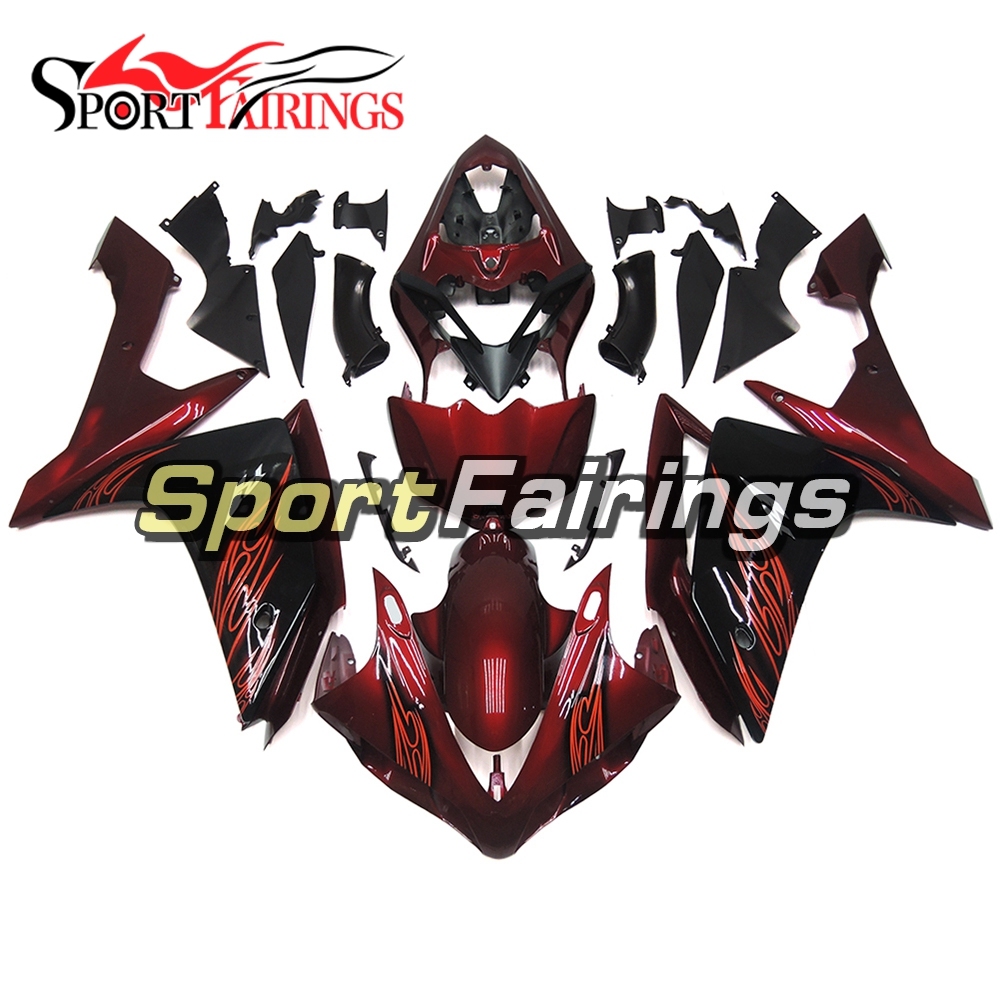 Fairing Kit Fit For Yamaha YZF R1 2007 2008 - Red Black