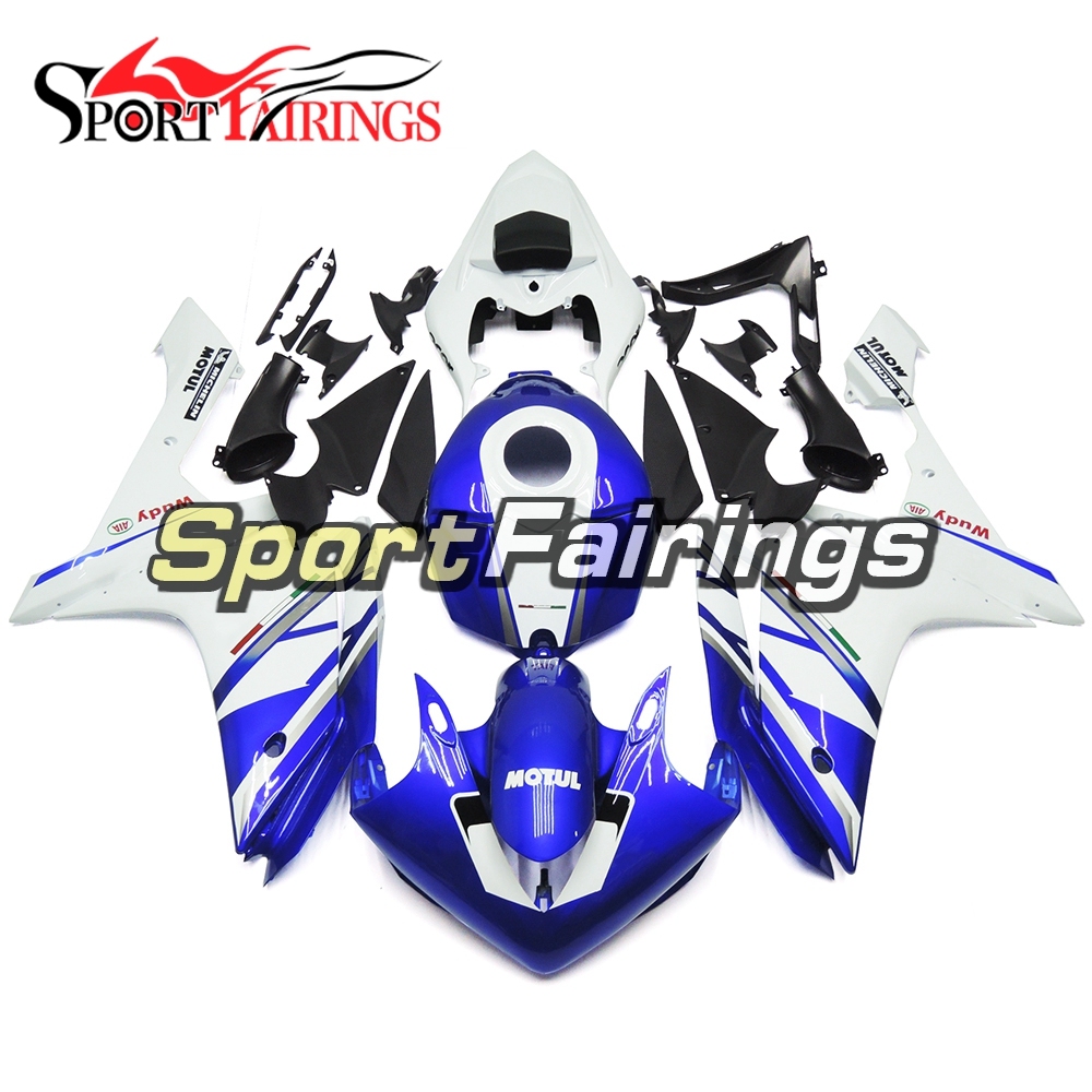 Fairing Kit Fit For Yamaha YZF R1 2007 2008 - White Blue