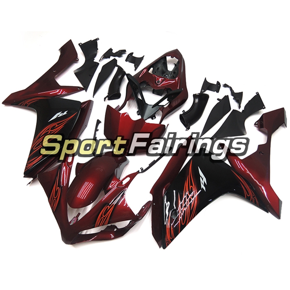 Fairing Kit Fit For Yamaha YZF R1 2007 2008 - Red Black